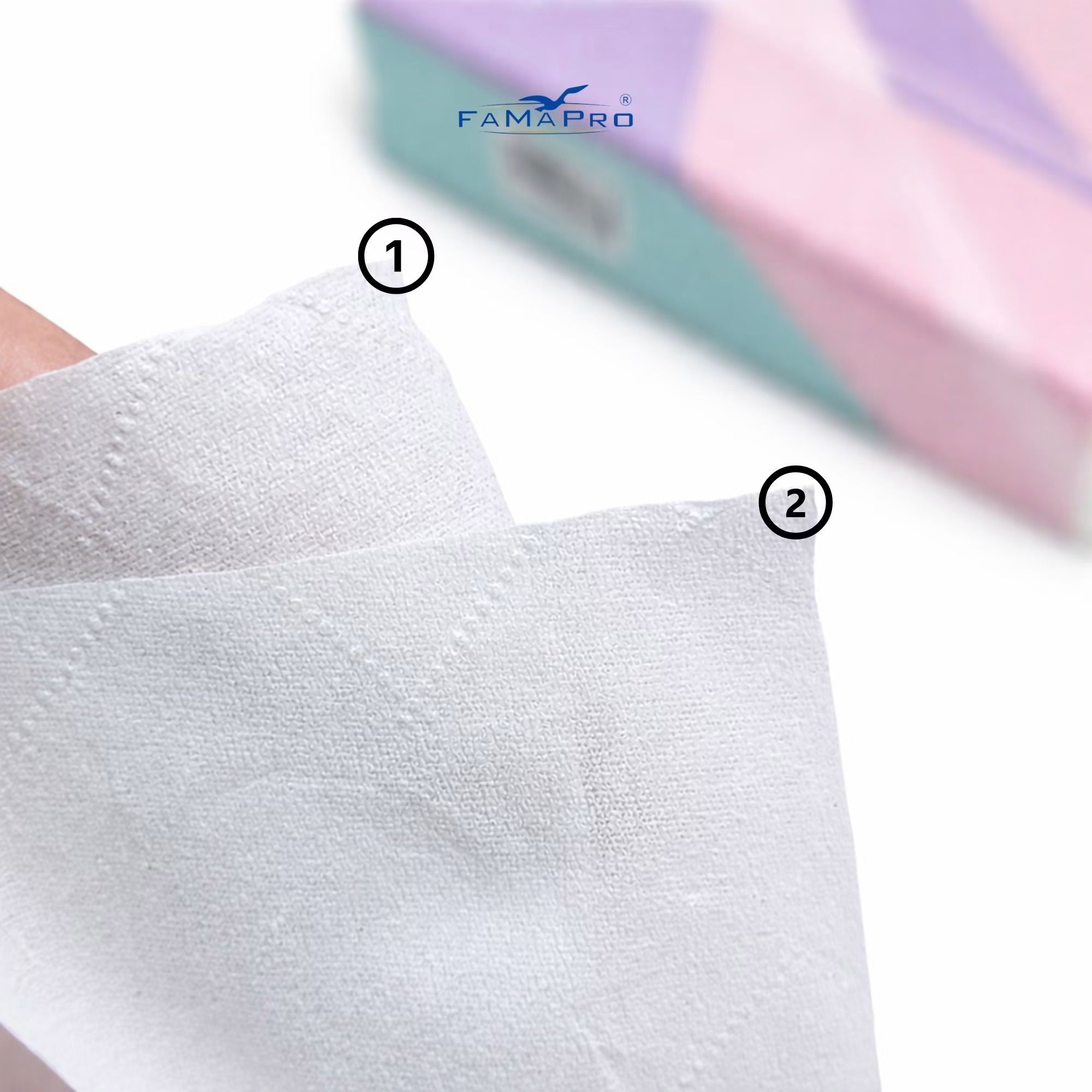  Khăn giấy rút đáy mini cao cấp Famapro Tissue 1000 tờ 