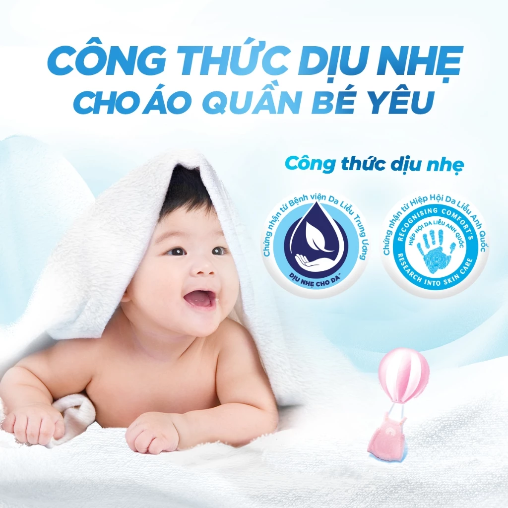  Nước Xả Vải Comfort Dịu Nhẹ Túi 3,6L 