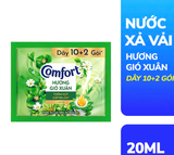  Nước Xả Làm Mềm Vải Comfort Đậm Đặc Một Lần Xả Thơm Mát gấp 10 lần túi 20ml 