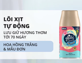  Lõi Xịt GLADE Thơm Phòng Tự Động Lưu Hương Bền Lâu Đến 70 ngày 252ml 