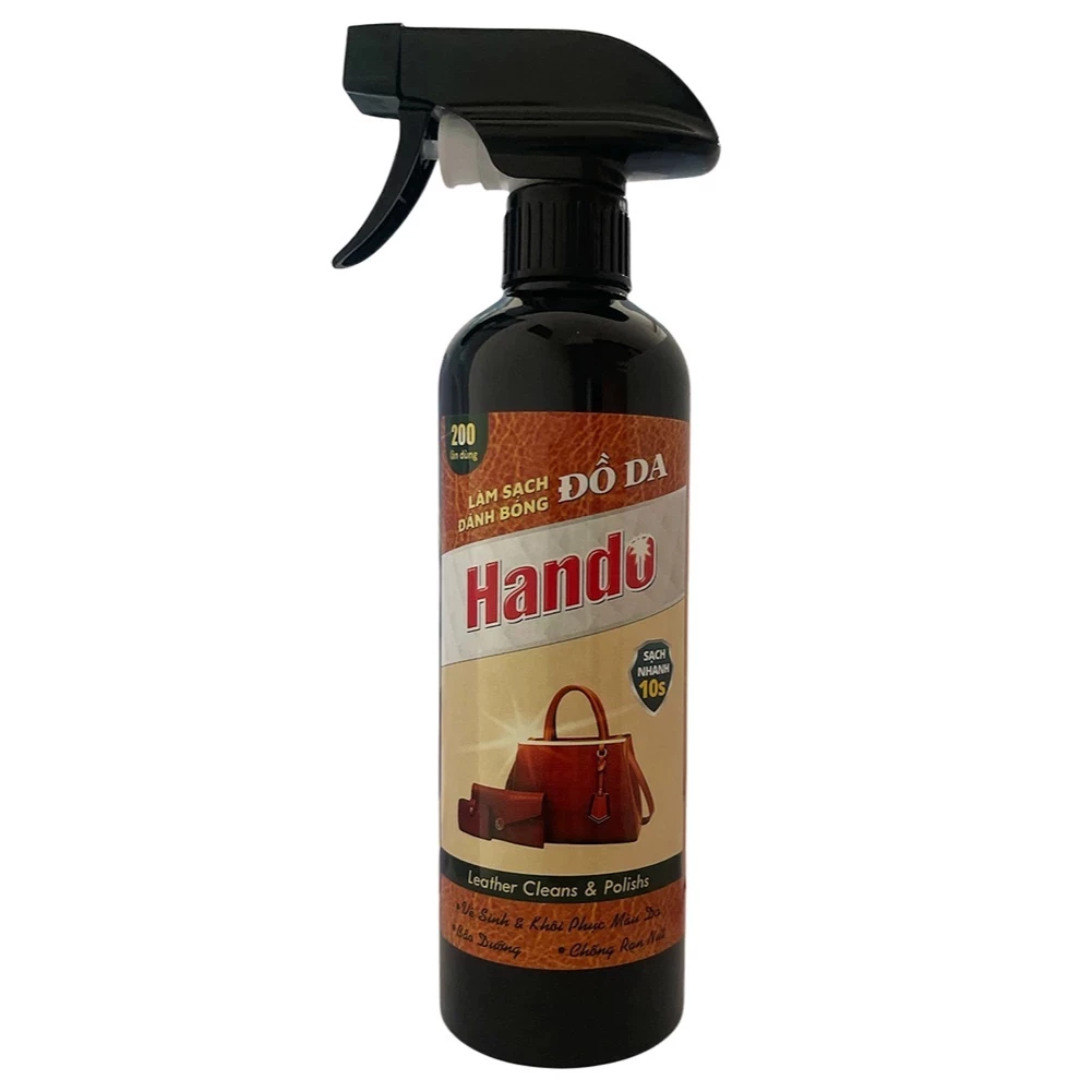  Xịt Bảo Dưỡng & Đánh Bóng Đồ Da Hando 120 - 500ml 