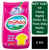  Bột Giặt 5X Đậm Đặc Mỹ Hảo Công Nghệ Châu Âu Nhanh Hòa Tan Trong Mọi Nguồn Nước Túi 3 - 6KG 