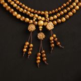  Vòng Trầm hương Như Ý 108 hạt – 6 ly + Charm hoa sen 