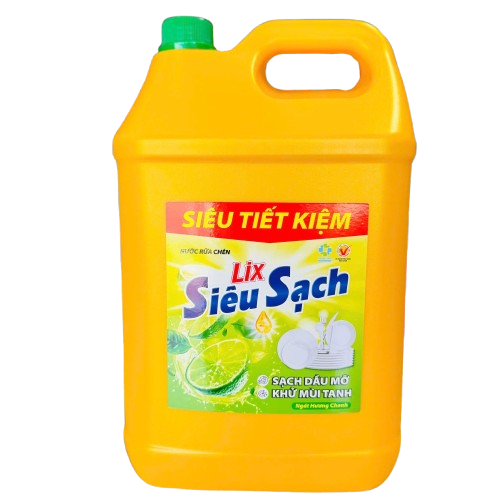  Nước Rửa Chén LIX Siêu Sạch Hương Chanh 9 KG 