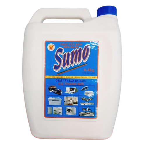  Tẩy Đa Năng SUMO Can 6.4 kg Sạch Vết Bẩn Cứng Đầu, Tiết Kiệm, An Toàn 