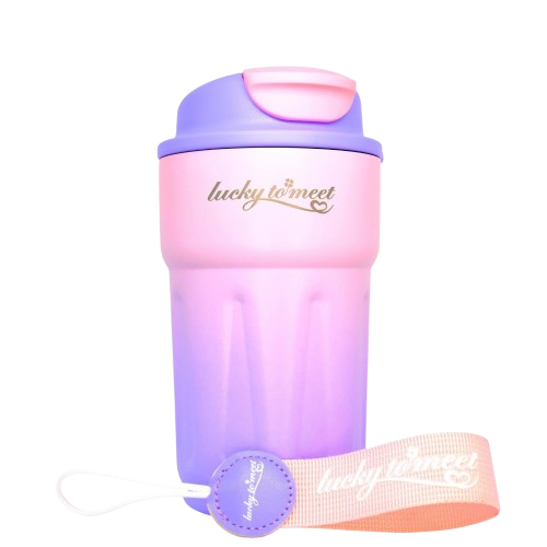  Ly Giữ Nhiệt Lucky Brand  Pickle ball Nắp Đo Nhiệt Độ Ruột Inox 316 Vàng Đồng Có Quai Treo Đủ Màu 