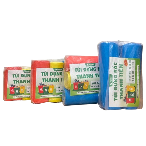  Túi đựng rác tự phân hủy 3 màu/ trắng/ đen đủ size từ size tiểu-trung-đại đến cực đại giá tốt dùng gia đình, công ty, văn phòng, trường học, bệnh viện, spa 