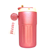  Ly Giữ Nhiệt Cao Cấp Inox 316, Nắp Có Đo Nhiệt Độ, Bình Vân Khía Chống Trơn 450ml 