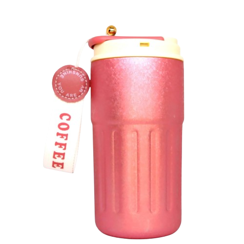  Ly Giữ Nhiệt Cao Cấp Inox 316, Nắp Có Đo Nhiệt Độ, Bình Vân Khía Chống Trơn 450ml 