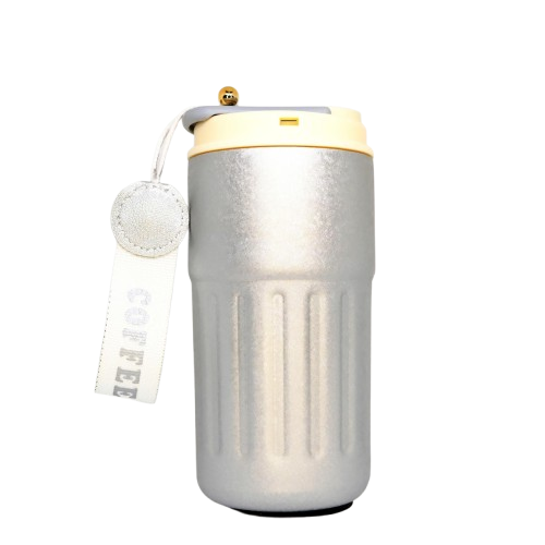  Ly Giữ Nhiệt Cao Cấp Inox 316, Nắp Có Đo Nhiệt Độ, Bình Vân Khía Chống Trơn 450ml 