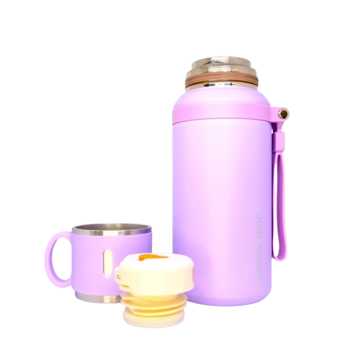  Bình Giữ Nhiệt JOIN HANDS Có Kèm Nắp Làm Ly Inox 316 dung tích 600ml Vỏ Nhựa PP loại tốt 