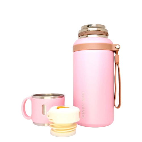  Bình Giữ Nhiệt JOIN HANDS Có Kèm Nắp Làm Ly Inox 316 dung tích 600ml Vỏ Nhựa PP loại tốt 
