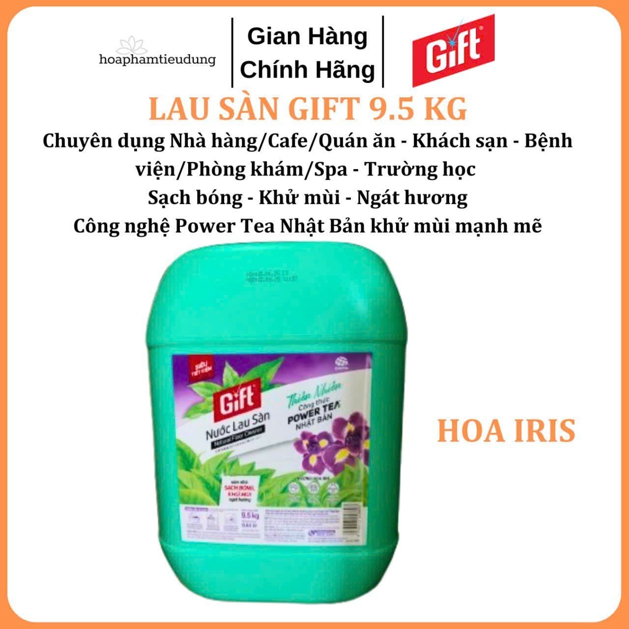  Nước lau sàn gift can lớn 9.5kg siêu tiết kiệm cho nhà hàng, khách sạn, quán ăn, trường học Lily/ Ylang 