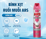  Xịt Ruồi Muỗi ARS PINK Diệt Ruồi Muỗi Hiệu Quả, Không Mùi/Lavender (600ml) 