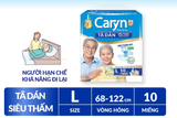 Tã/Bỉm dán người lớn siêu thấm Caryn dành cho người hạn chế khả năng đi lại Size L (8/10/20/40pcs) 