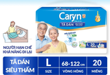  Tã/Bỉm dán người lớn siêu thấm Caryn dành cho người hạn chế khả năng đi lại Size L (8/10/20/40pcs) 