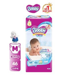  Tã dán sơ sinh Bobby NB70/S54/M46 mới- Lõi nén cotton-soft 3mm 