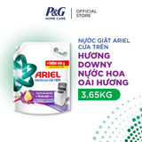  Nước Giặt ARIEL Chuyên Gia Cửa Trên Ngăn Lem Màu Hương Downy Nắng Sớm/ Nước Hoa Túi 3.65 KG 