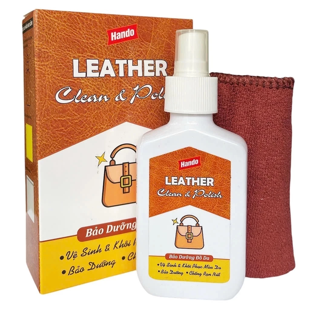  Xịt Bảo Dưỡng & Đánh Bóng Đồ Da Hando 120 - 500ml 