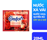  Nước Xả Làm Mềm Vải Comfort Đậm Đặc Một Lần Xả Thơm Mát gấp 10 lần túi 20ml 