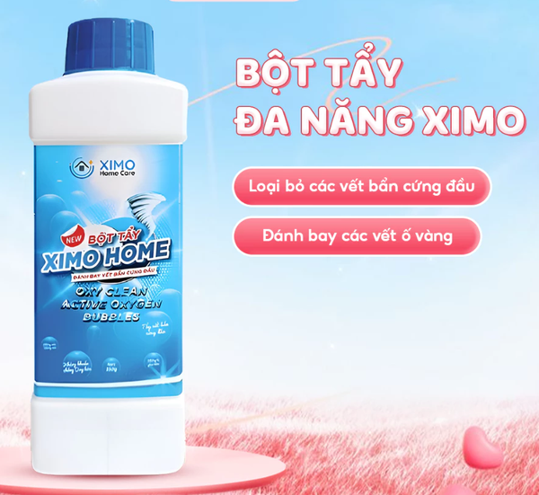  Bột tẩy vết bẩn đa năng Ximo giúp trắng quần áo, đồ gia dụng - sạch như mới 350g 