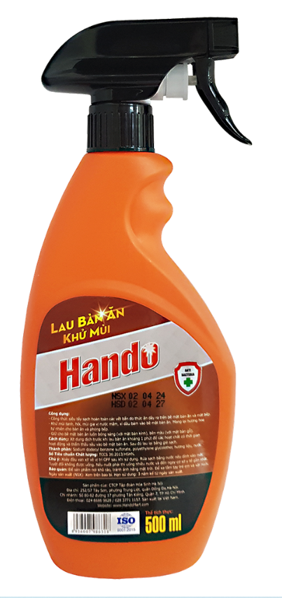  Nước lau bàn ăn khử mùi Hando 500ml 