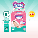  Tã quần mở một bên Bobby dành cho bé sơ sinh size NB70+6/NB-S74/S80/ S-M62 