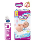  Tã dán sơ sinh Bobby NB70/S54/M46 mới- Lõi nén cotton-soft 3mm 