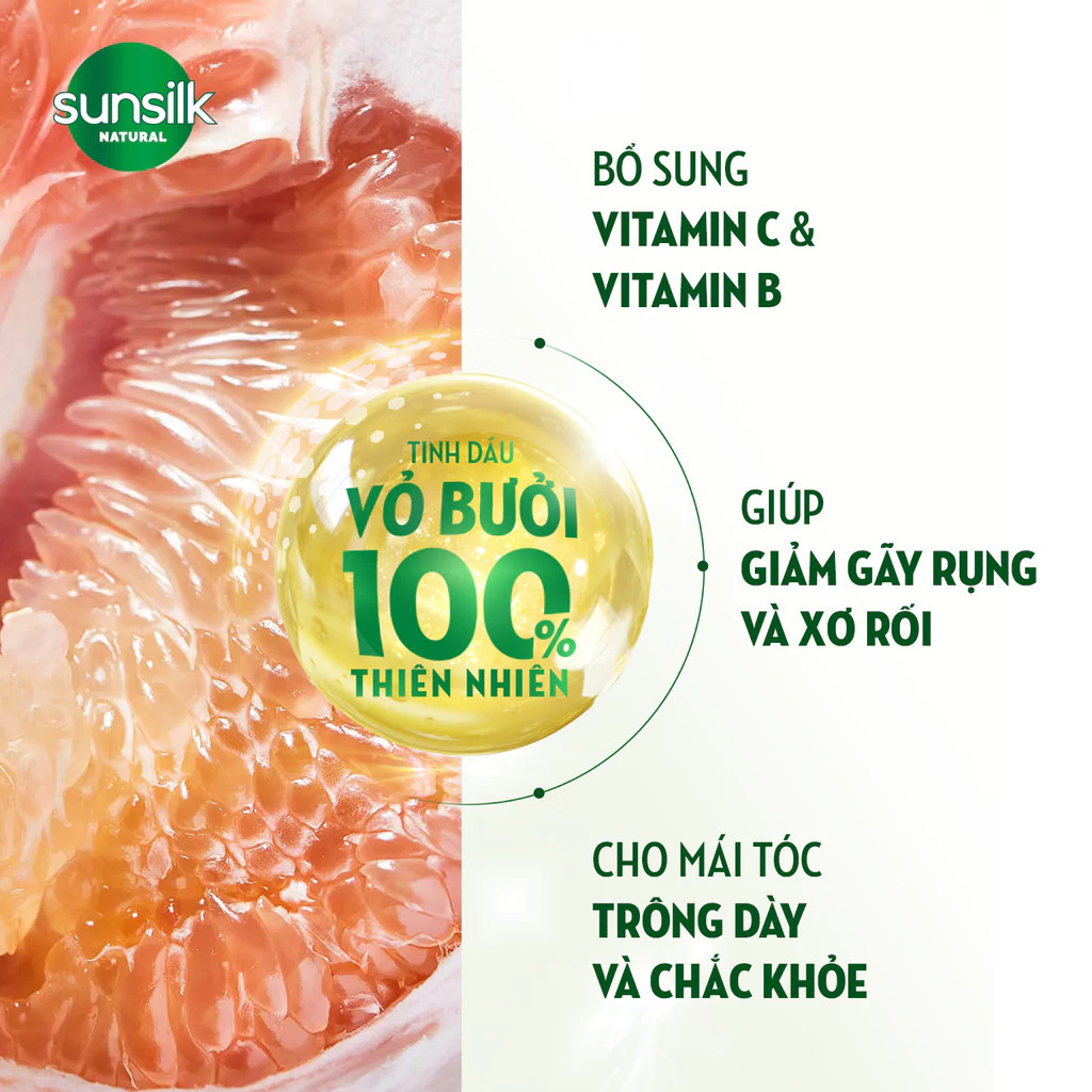  Dầu gội Sunsilk Thiên Nhiên Ngăn Gãy Rụng Tóc và Dưỡng Phục Hồi 380ml 