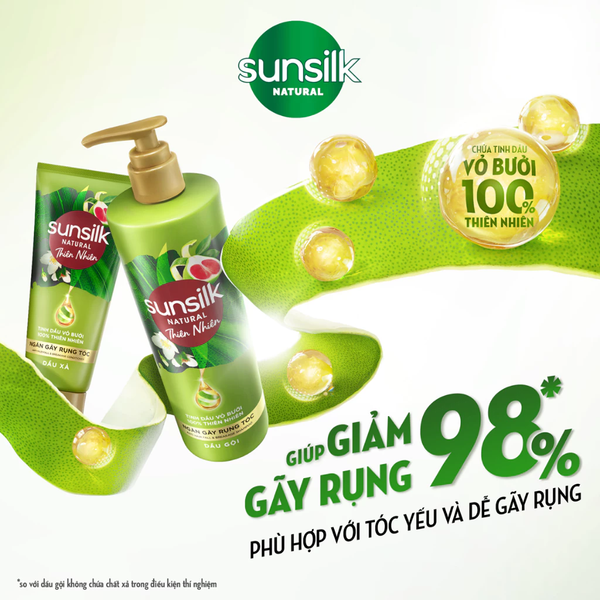  Dầu xả Sunsilk Thiên Nhiên Ngăn Gãy Rụng Tóc và Dưỡng Phục Hồi 330ml 