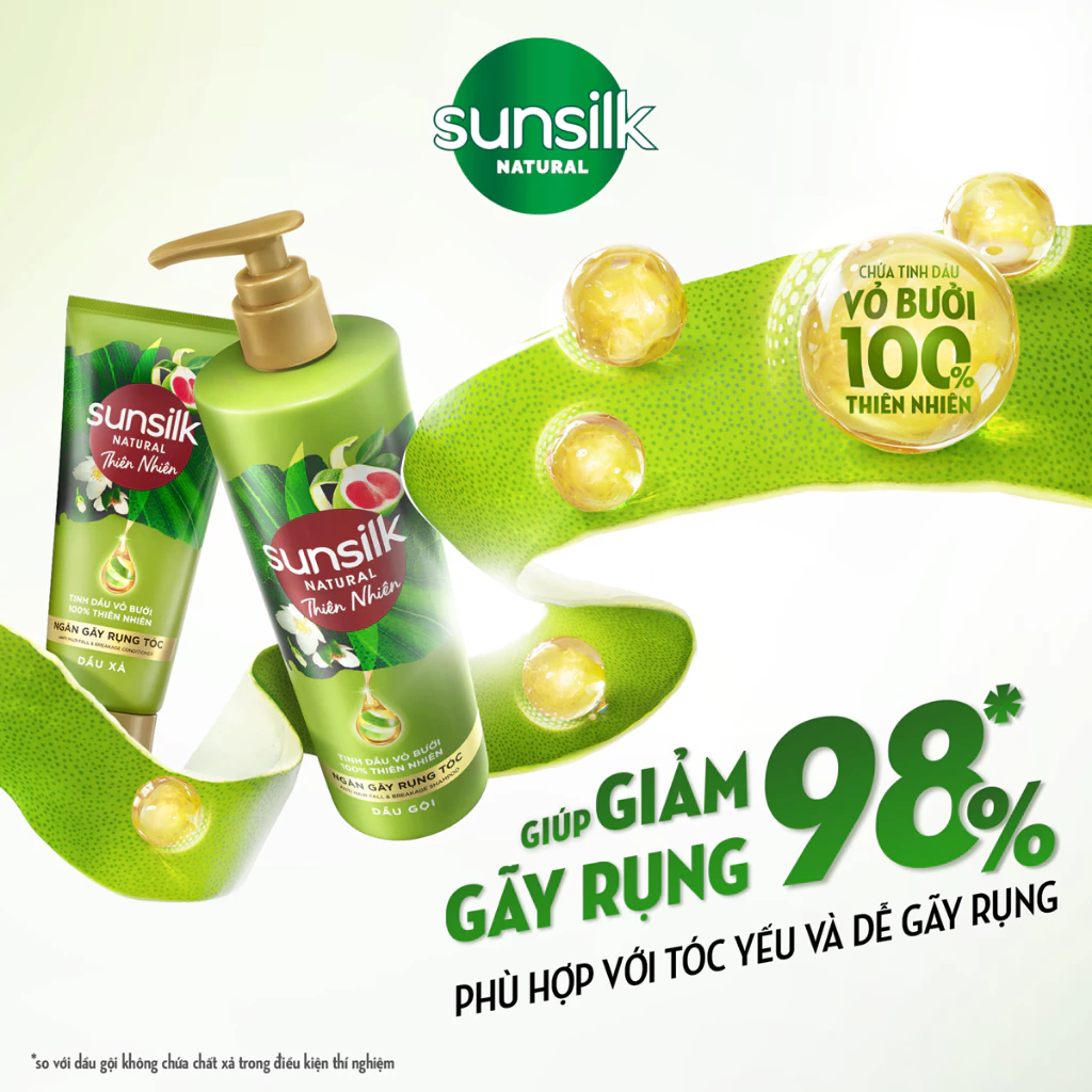  Dầu xả Sunsilk Thiên Nhiên Ngăn Gãy Rụng Tóc và Dưỡng Phục Hồi 330ml 