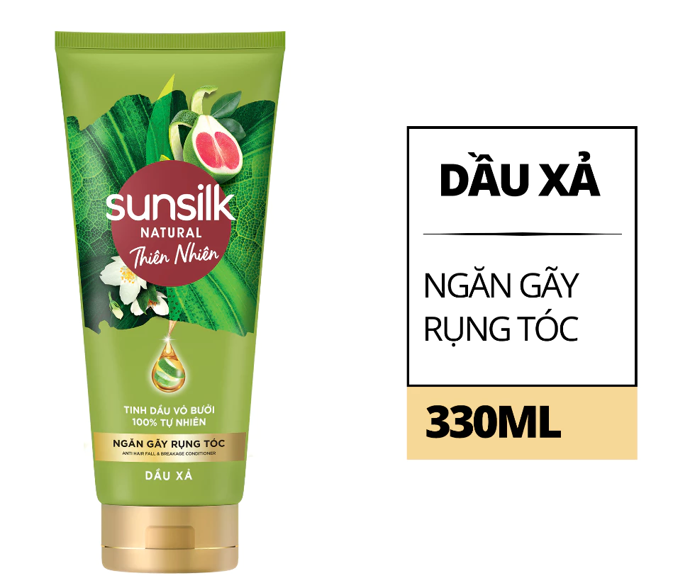  Dầu xả Sunsilk Thiên Nhiên Ngăn Gãy Rụng Tóc và Dưỡng Phục Hồi 330ml 