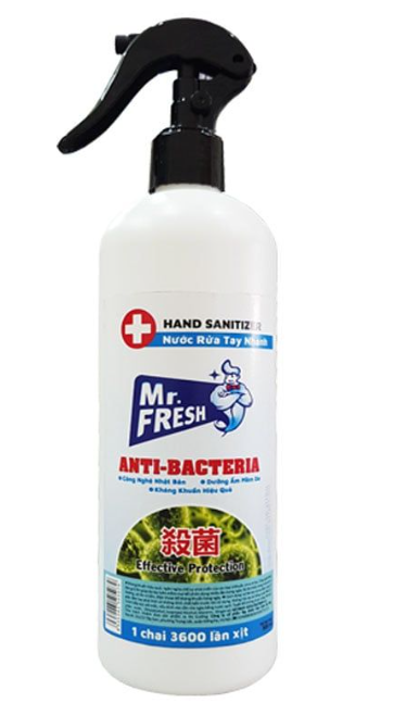  Xịt rửa tay kháng khuẩn Mr.Fresh 500ml 