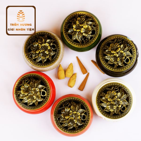  Lư xông Trầm gốm Như Ý 