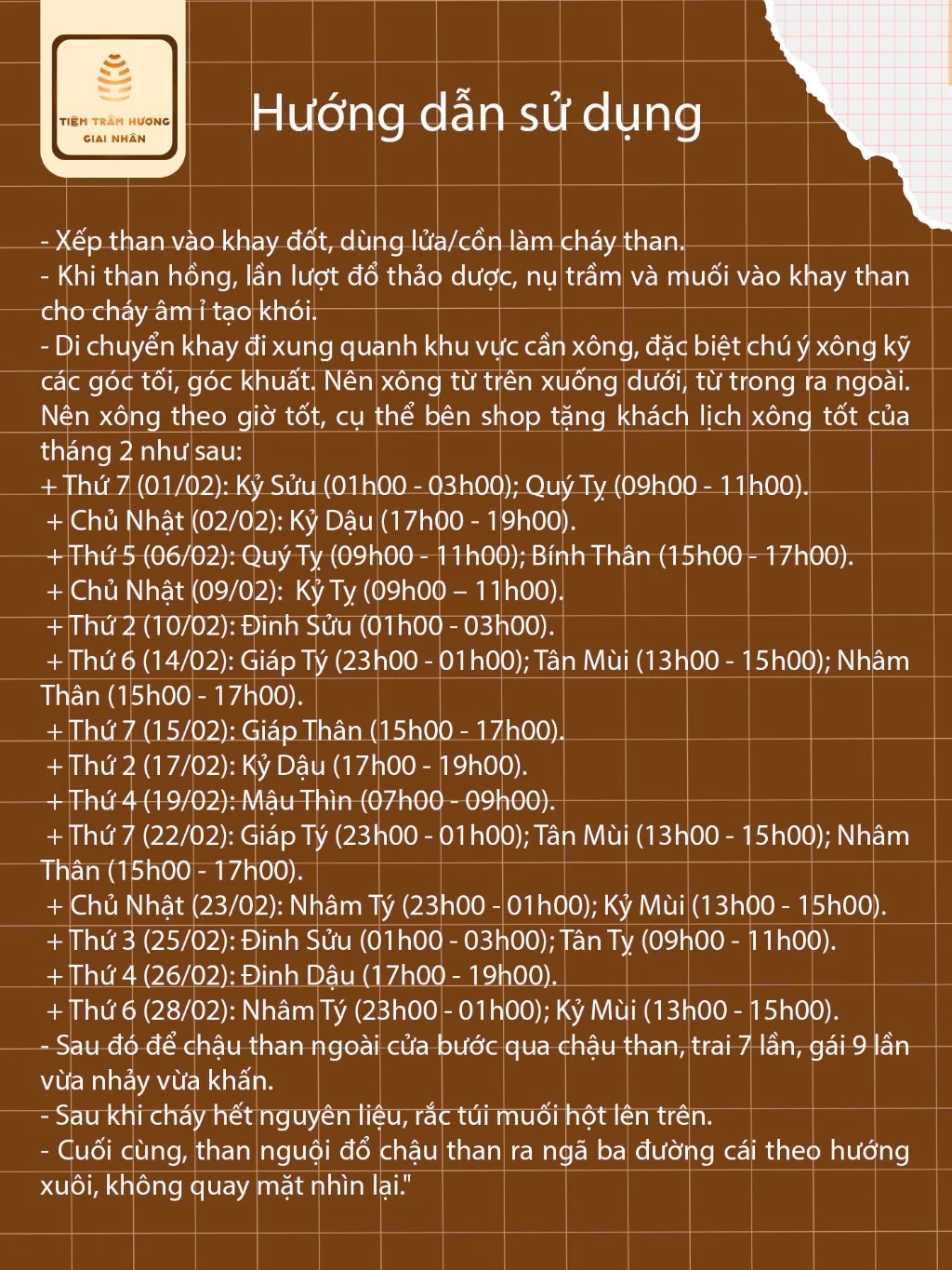  Bộ Xông Nhà Tẩy Uế Kèm Lịch Xông – Giải Hạn, Tẩy Uế, Xả Xui, Kích Tài Lộc, Mang May Mắn Cho Gia Chủ 