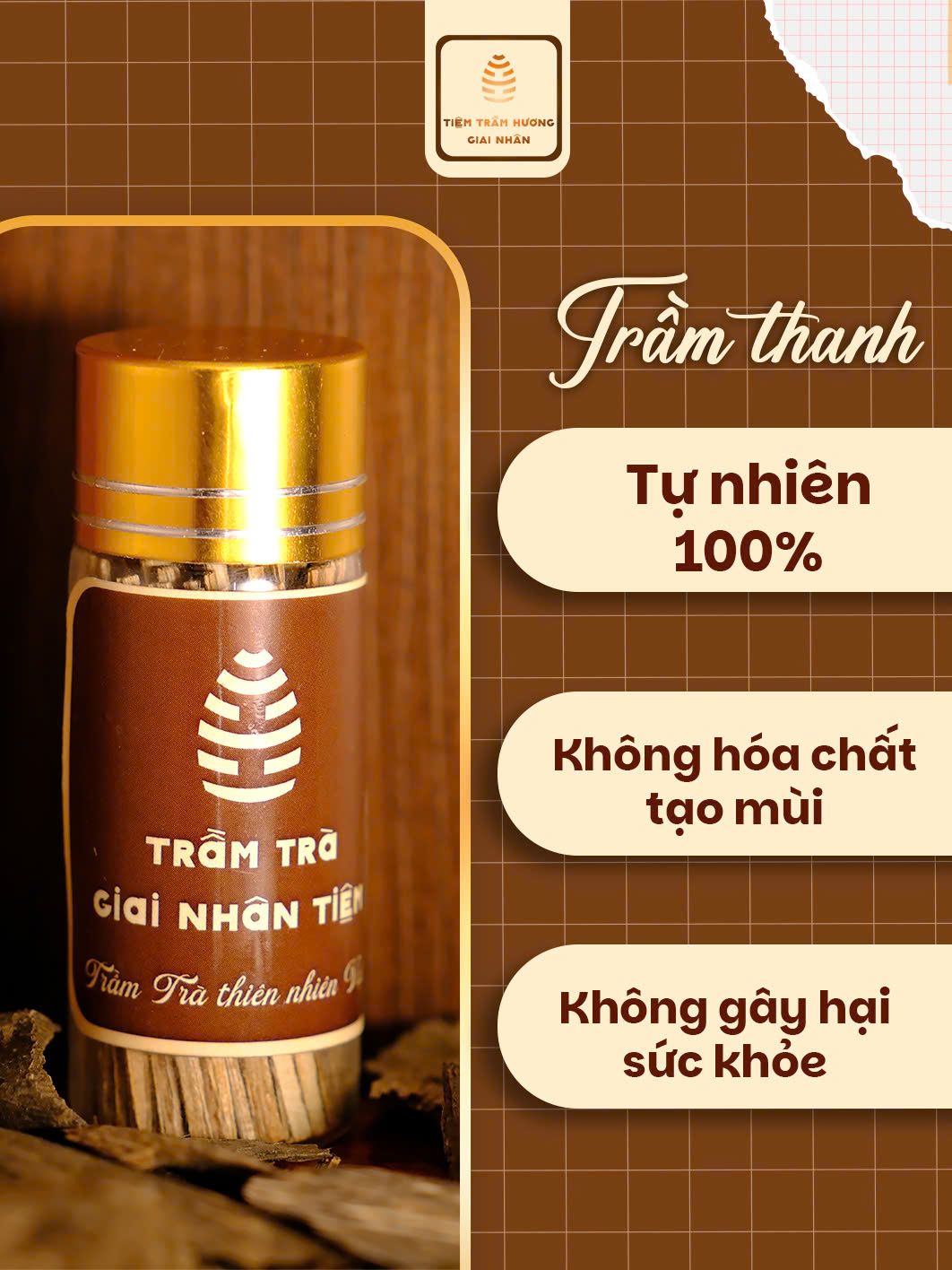  Trầm Thanh - Mùi Hương Thanh Nhẹ Sảng Khoái, Không Gắt Và An Toàn Cho Sức Khỏe 