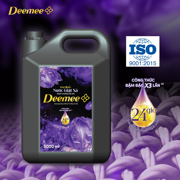  Nước Giặt Xả Deemee Hương Hoa Diên Vĩ 5000 ml 