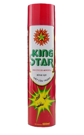  Bình xịt KINGSTAR Diệt Côn Trùng 600ml Không Mùi 
