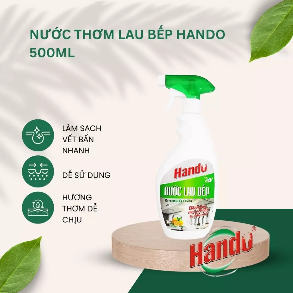  Nước Thơm Lau Nhà Bếp Hando 500 ml (Hương Hoa) 