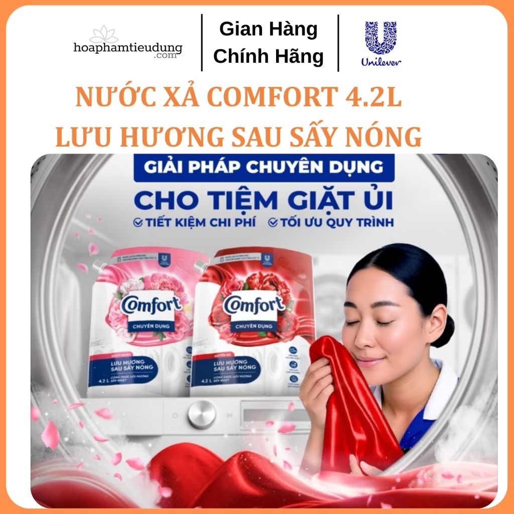  Nước xả vải Comfort 4.2L lưu hương sau sấy nóng 