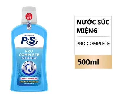  Nước súc miệng P/S kháng khuẩn 99.9% 500ml 
