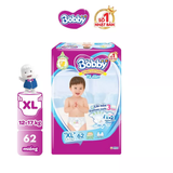  Tã dán Bobby S80/M76/L68/XL62/XXL56 mới- Lõi nén cotton-soft 3mm 