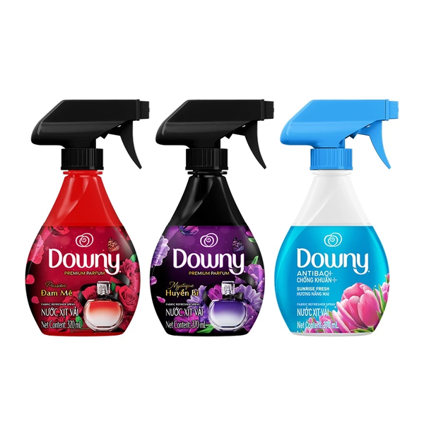  Xịt Vải DOWNY Khử Mùi Và Chống Khuẩn 99.9% Hương Nắng Mai/ Huyền Bí/ Đam Mê Chai 370ml 