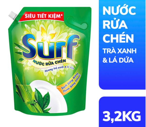  Nước rửa chén Surf túi 3.2 Kg 