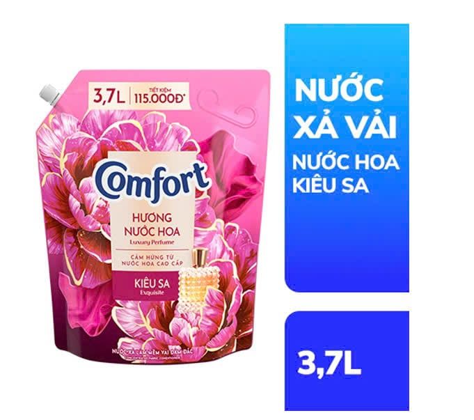  NƯỚC XẢ VẢI COMFORT HƯƠNG NƯỚC HOA LƯU HƯƠNG 100 GIỜ 3.1 - 3.7L 