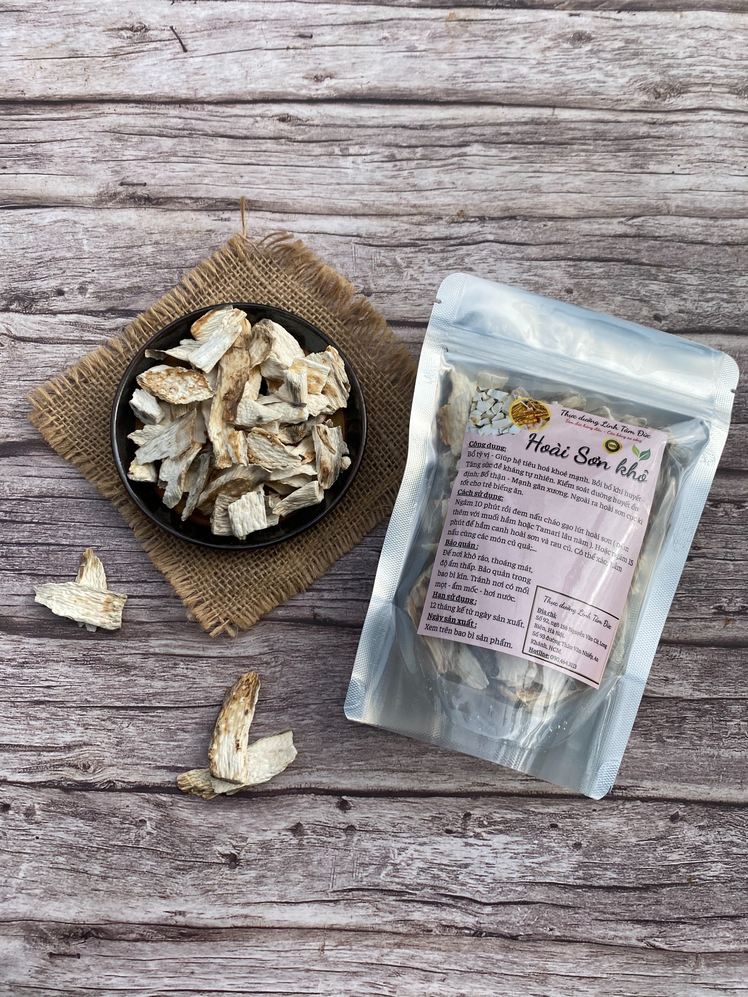 Hoài sơn dược khô túi 200gr