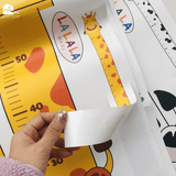  Decal dán tường đo chiều cao cho bé - Hình con vật đáng yêu 