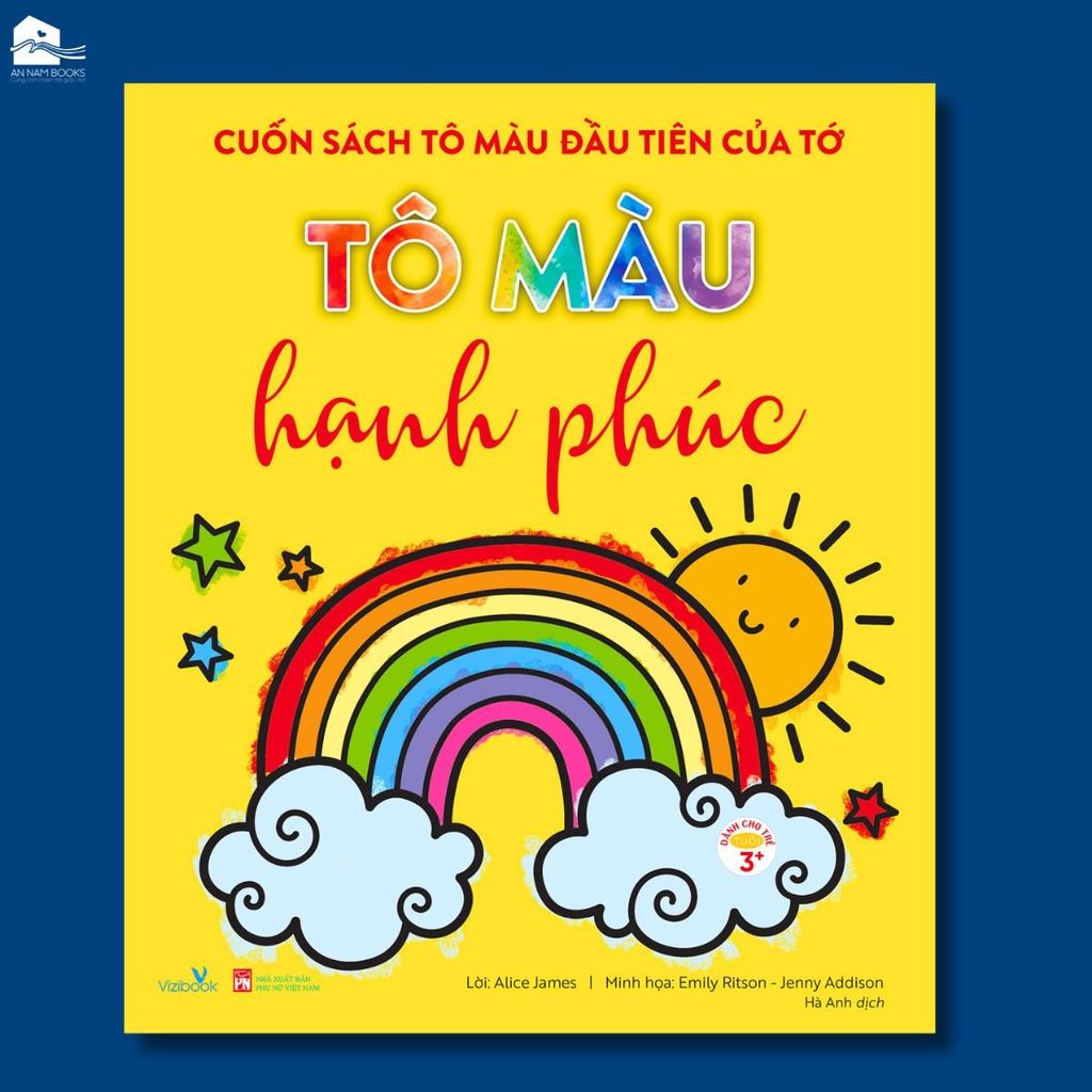  Cuốn Sách Tô Màu Đầu Tiên Của Tớ - Tô Màu Hạnh Phúc 