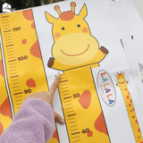  Decal dán tường đo chiều cao cho bé - Hình con vật đáng yêu 