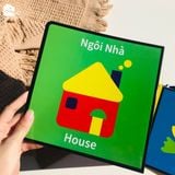  Sách - Tranh kích thích thị giác cho trẻ sơ sinh (Bộ 3 thẻ) 